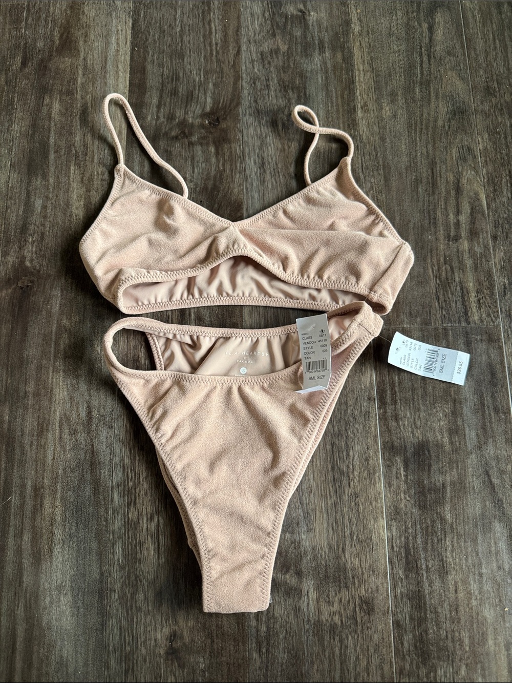 La Hearts Light Nude Bikini Set